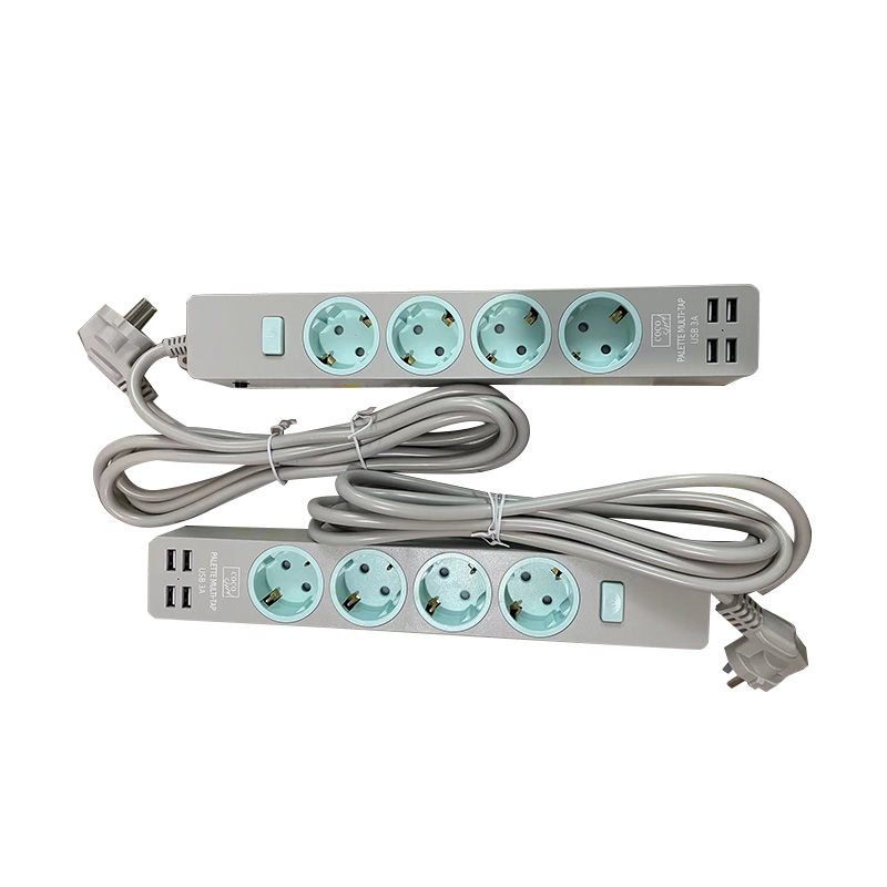 Safe 1 ổ cắm tiêu chuẩn EU tiêu chuẩn không dây với 2 cổng USB